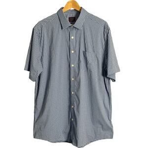 UNTUCKit  Performance Polo, short sleeve blue checker pattern size XLT